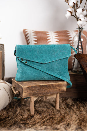 The Mila Clutch - Turquoise