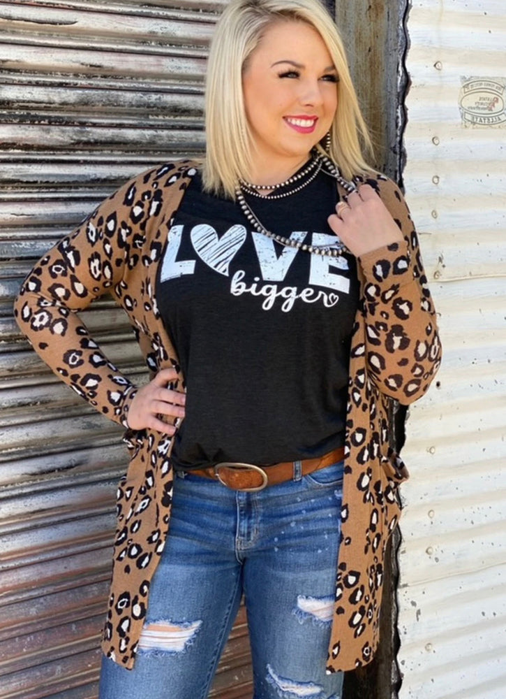 Tan Leopard Cardi