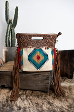 The Bandita Saddle Blanket Purse with Fringe