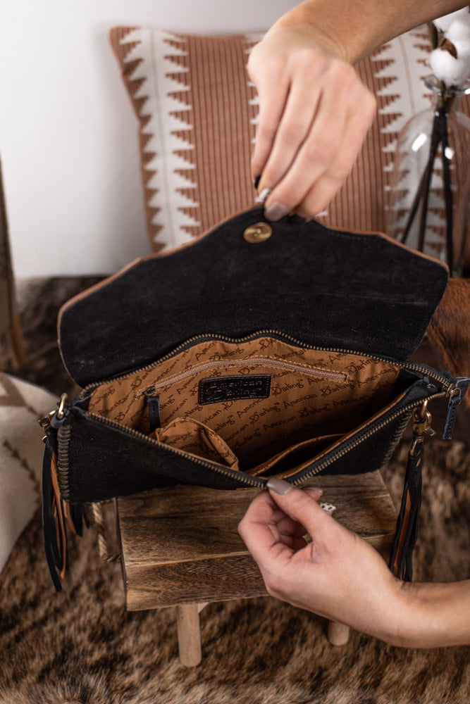 The Huston Tooled Leather Purse