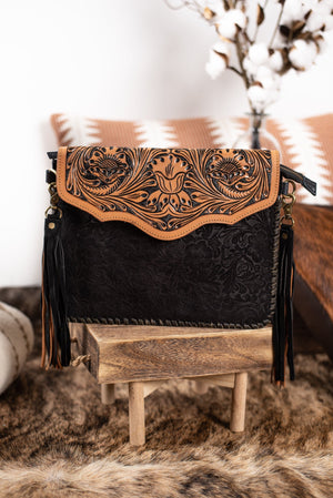 The Huston Tooled Leather Purse The Red Hanger Boutique Arkansas